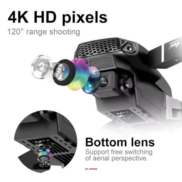 Foldable-Toy-Drone-with-HQ-WiFi-Camera-Remote-Control-for-Kids-Quadcopter-with-Gesture-Selfie-Flips-Bounce - Image 3