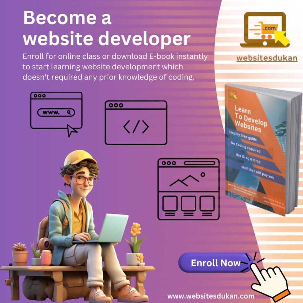 Learn Website development without coding